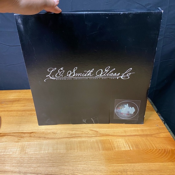 L.E.Smith Round Glass Serving Plate - Picture 3 of 6